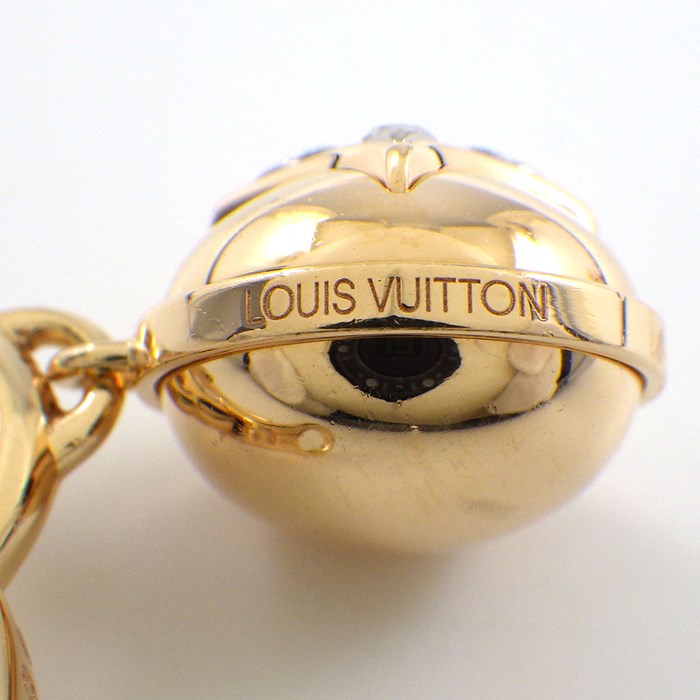 ルイ・ヴィトン LOUIS VUITTON クリップ ピアス ブックル ドレイユ スター ブロッサム モノグラム イディール 8ポイント ダイヤモンド K18PG 【中古】