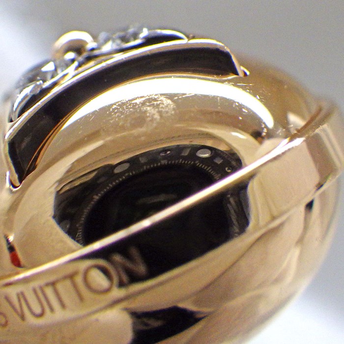 ルイ・ヴィトン LOUIS VUITTON クリップ ピアス ブックル ドレイユ スター ブロッサム モノグラム イディール 8ポイント ダイヤモンド K18PG 【中古】