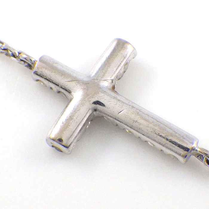 カルティエ Cartier ブレスレット シンボル クロス B6040400 オンライン限定モデル 11ポイント ダイヤモンド 計0.13ct K18WG 【中古】