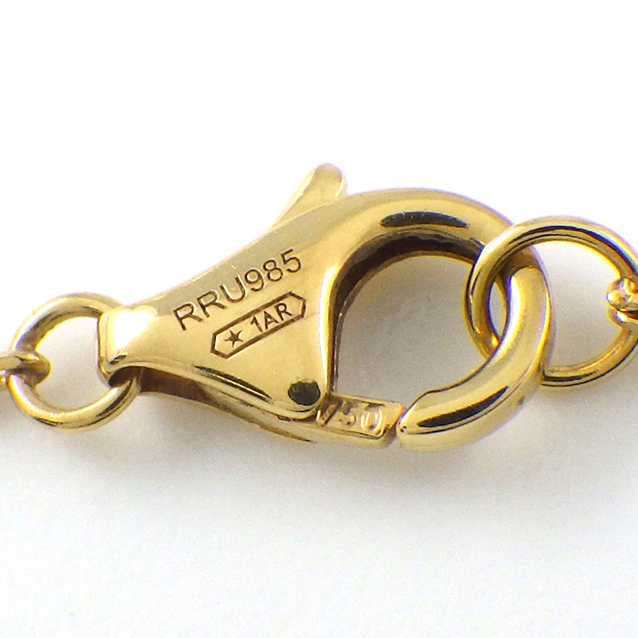 カルティエ Cartier ネックレス ジュスト アン クル B7224890 釘モチーフ 14ポイント ダイヤモンド 0.12ct K18YG 【箱・保付き】 【中古】