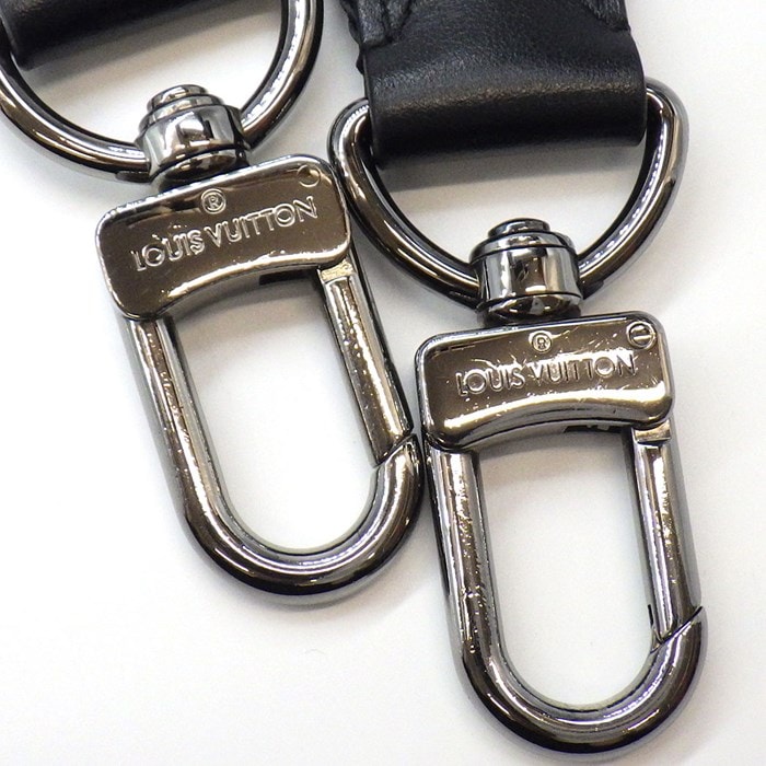 ルイ・ヴィトン Louis Vuitton ショルダーバッグ ハンドバッグ キーポル バンドリエール 25 M46271 ブラック グレー モノグラム エクリプス リバース キャンバス レザー シルバー金具 【中古】