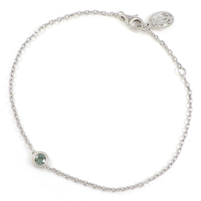 カルティエ Cartier ブレスレット ダムール サフィール レジェ 1ポイント サファイア K18WG 【中古】