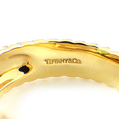 ティファニー Tiffany & Co. リング フレンドシップ 1ポイント ハートシェイプ ペリドット K18YG 12.5号 【中古】