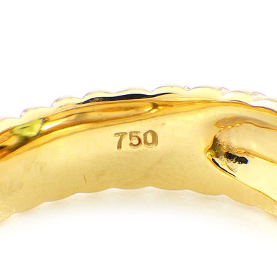 ティファニー Tiffany & Co. リング フレンドシップ 1ポイント ハートシェイプ ペリドット K18YG 12.5号 【中古】