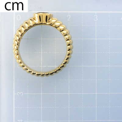 ティファニー Tiffany & Co. リング フレンドシップ 1ポイント ハートシェイプ ペリドット K18YG 12.5号 【中古】