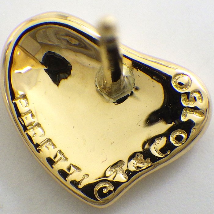 ティファニー Tiffany & Co. ピアス フル ハート K18YG 【中古