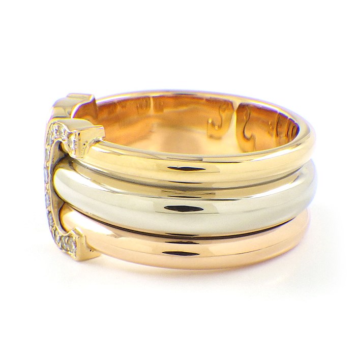 カルティエ Cartier リング トリニティ スリーカラー K18PG K18WG  
