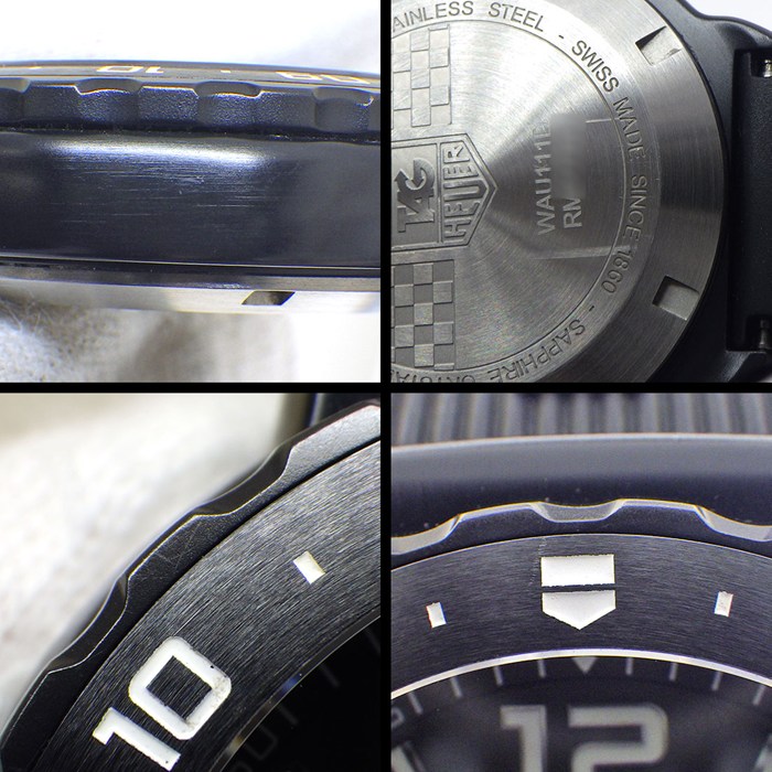 タグ・ホイヤー TAG Heuer 腕時計 フォーミュラ1 グランドデイト WAU111D.FT6024 ブラック文字盤 スモールセコンド 回転ベゼル 夜光針/インデックス アラーム ラバーベルト SS クオーツアナログ 【中古】