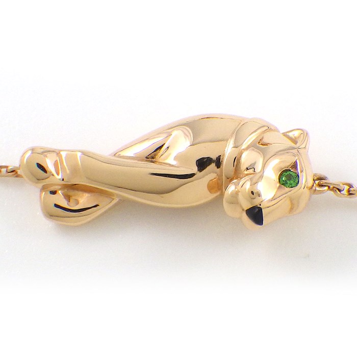 カルティエ Cartier ブレスレット パンテール パンサー モチーフ B6043417 オニキス ツァボライトガーネット K18PG 【箱・保付き】 【中古】
