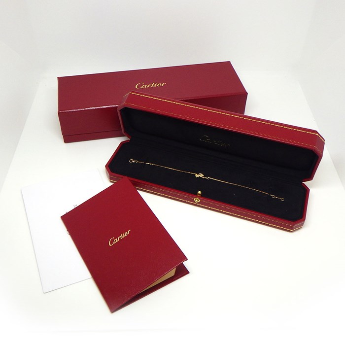 カルティエ Cartier ブレスレット パンテール パンサー モチーフ B6043417 オニキス ツァボライトガーネット K18PG 【箱・保付き】 【中古】
