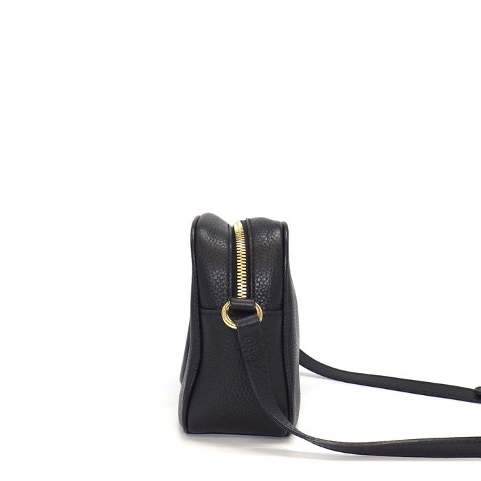 グッチ GUCCI ショルダーバッグ ソーホー スモール タッセル付き ディスコバッグ 308364 ブラック レザー ゴールド金具 【中古】