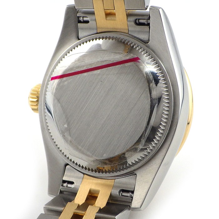 ロレックス Rolex 腕時計 デイトジャスト26 179383G G番 2010年製 10ポイント ダイヤインデックス/ベゼル シルバーサンビーム文字盤 K18YG SS 自動巻き 【OH済み】 【中古】