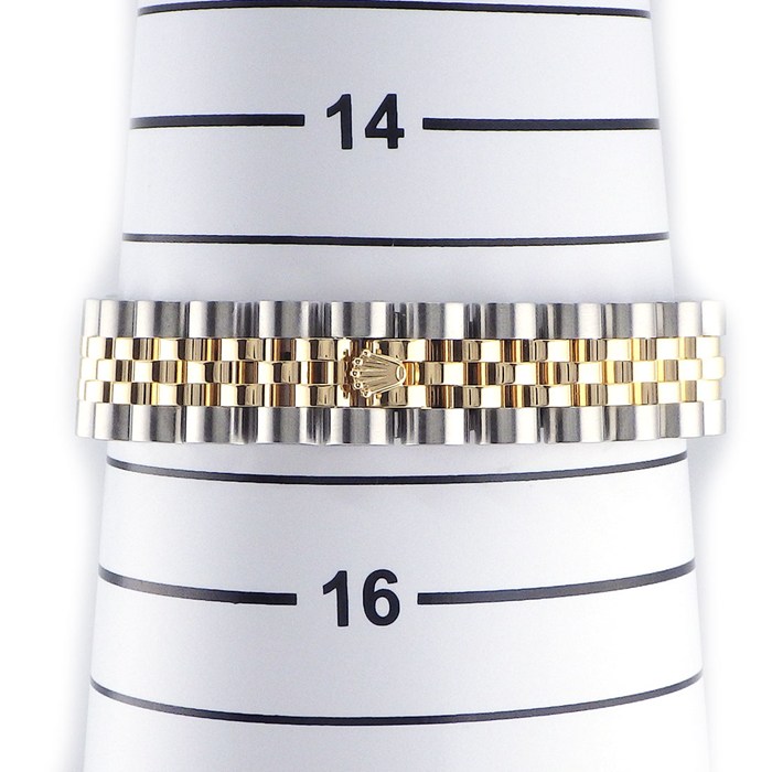 ロレックス Rolex 腕時計 デイトジャスト26 179383G G番 2010年製 10ポイント ダイヤインデックス/ベゼル シルバーサンビーム文字盤 K18YG SS 自動巻き 【OH済み】 【中古】