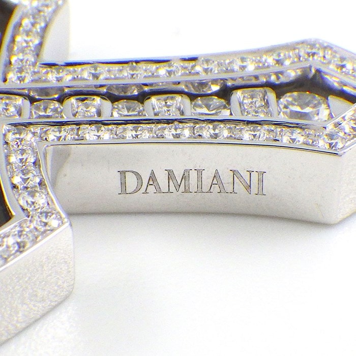 ダミアーニ DAMIANI ネックレス ベルエポック クラウンM 20092691 クロス ダイヤモンド K18WG 【箱・保付き】 【中古】