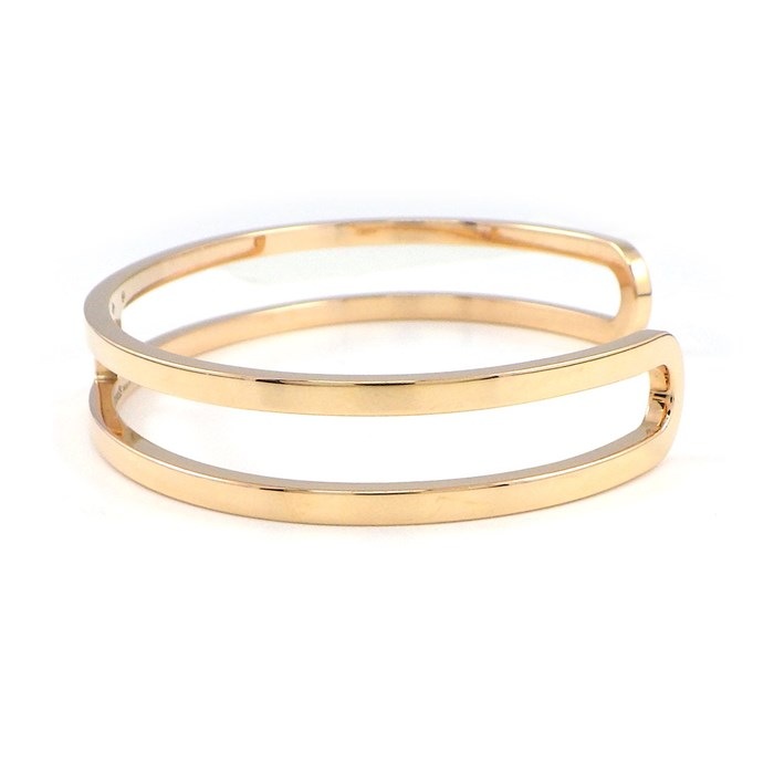 エルメス HERMES バングル エヴァー シェーヌ ダンクル K18PG / #ST 【中古】