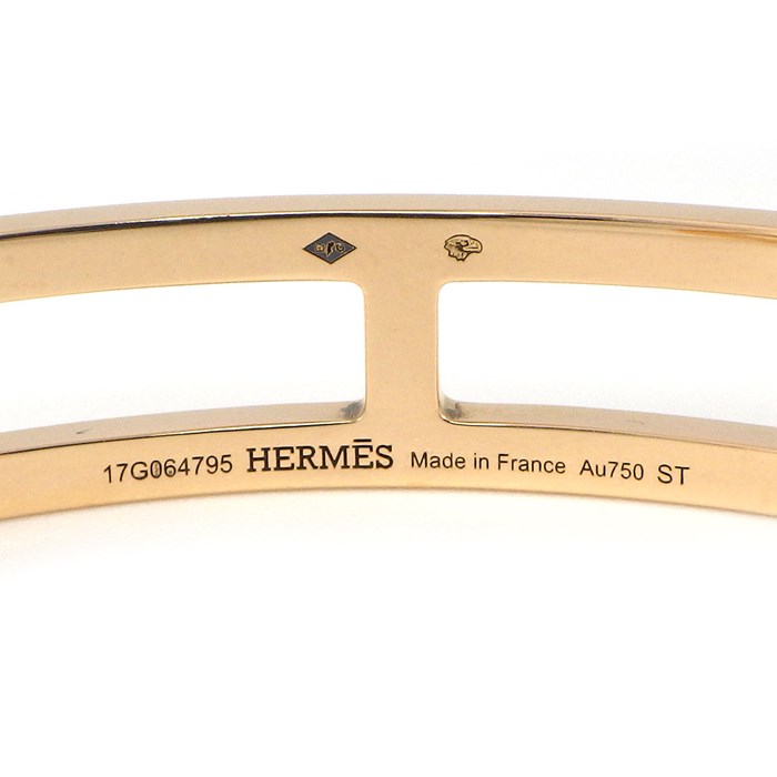 エルメス HERMES バングル エヴァー シェーヌ ダンクル K18PG / #ST 【中古】