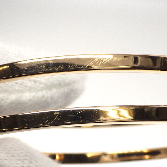 エルメス HERMES バングル エヴァー シェーヌ ダンクル K18PG / #ST 【中古】