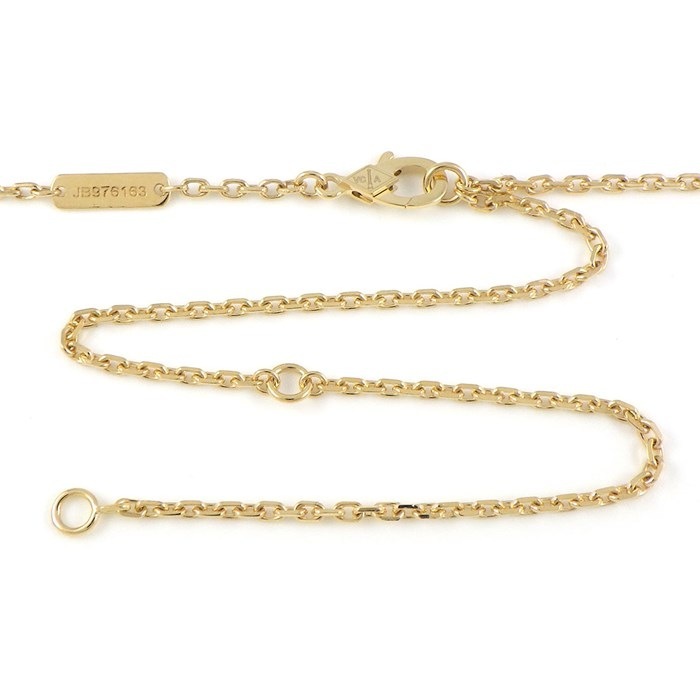 ヴァンクリーフ＆アーペル Van Cleef & Arpels ロングネックレス マジック アルハンブラ VCARP4KO00 ギヨシェ K18YG 【中古】