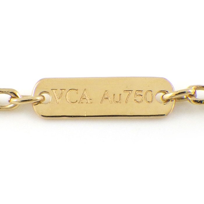 ヴァンクリーフ＆アーペル Van Cleef & Arpels ロングネックレス マジック アルハンブラ VCARP4KO00 ギヨシェ K18YG 【中古】