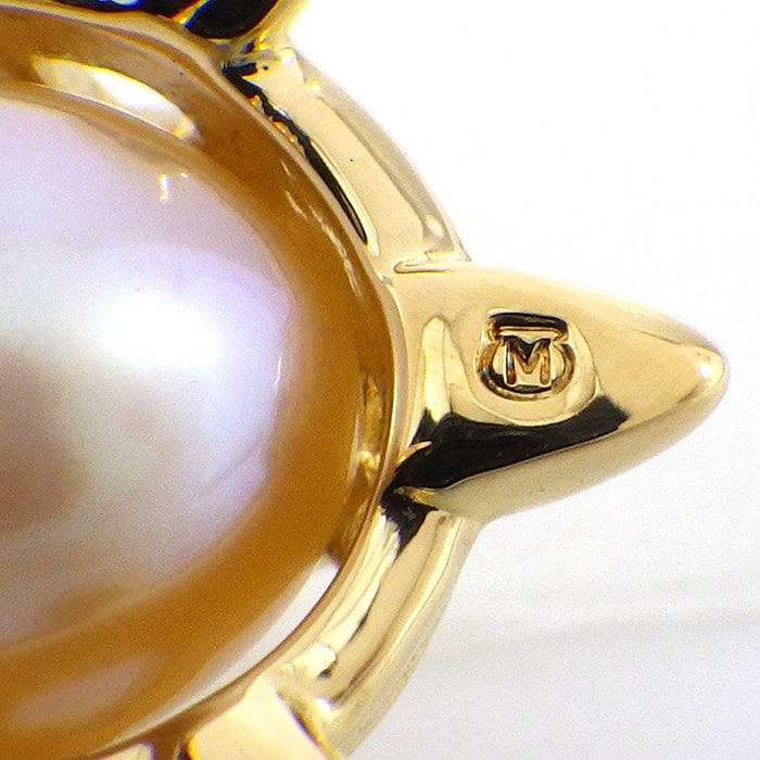 ☆美品☆ミキモト　K18 ピンブローチ　パール　カメ　皇室御用達ブランド カメ パール ピンブローチ 中古 ｜ ミキモト | 腕時計のブランド