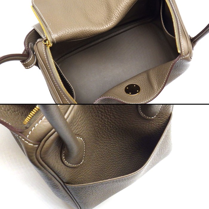エルメス HERMES ショルダーバッグ/ハンドバッグ リンディ 26 2023年 エトゥープ トリヨンクレマンス ゴールド金具 【中古】