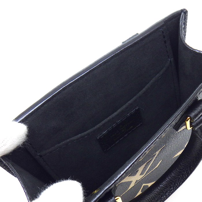 ルイ・ヴィトン LOUIS VUITTON ショルダーバッグ プティット サックプラ M81416 ブラック バイカラー モノグラムアンプラント 【中古】