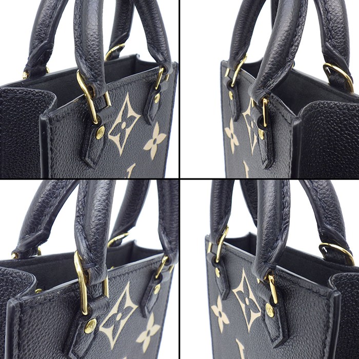 ルイ・ヴィトン LOUIS VUITTON ショルダーバッグ プティット サックプラ M81416 ブラック バイカラー モノグラムアンプラント 【中古】