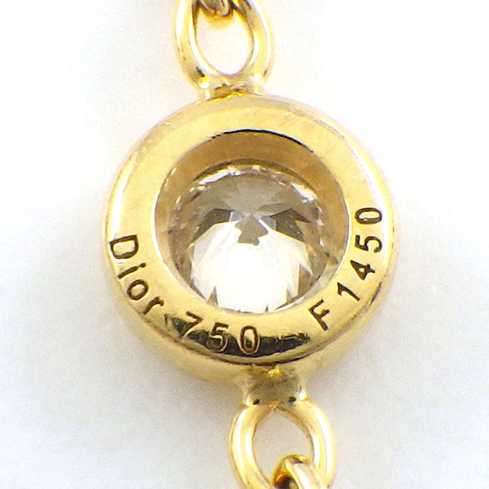 クリスチャンディオール Christian Dior ブレスレット ミミウィ 1ポイント ダイヤモンド K18YG 【中古】
