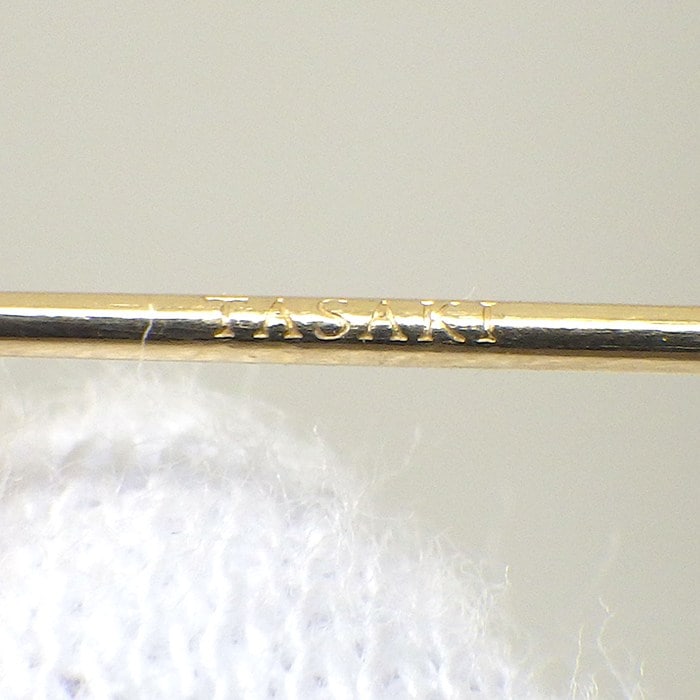 タサキ 田崎真珠 TASAKI ピアス バランス プラス E-4463-18KYG バー 5連 あこや真珠 5.5mm珠 K18YG 【中古】