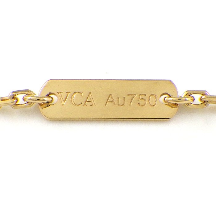 ヴァンクリーフ&アーペル Van Cleef & Arpels ネックレス ヴィンテージアルハンブラ VCARA45800 オニキス K18YG 【中古】