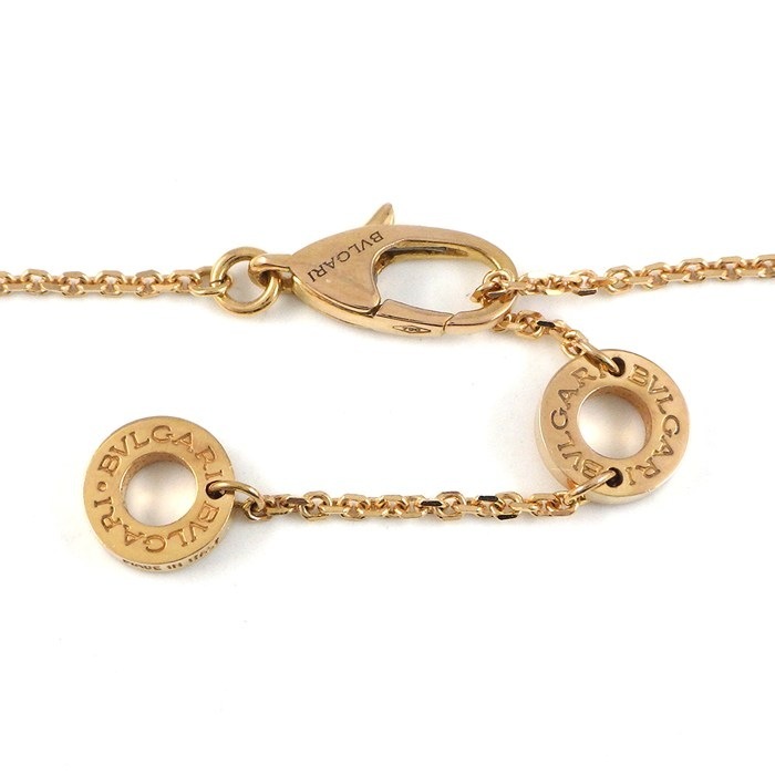 ブルガリ BVLGARI ネックレス ディーヴァ ドリーム ターコイズ トルコ石 1ポイント ダイヤモンド K18PG 【中古】