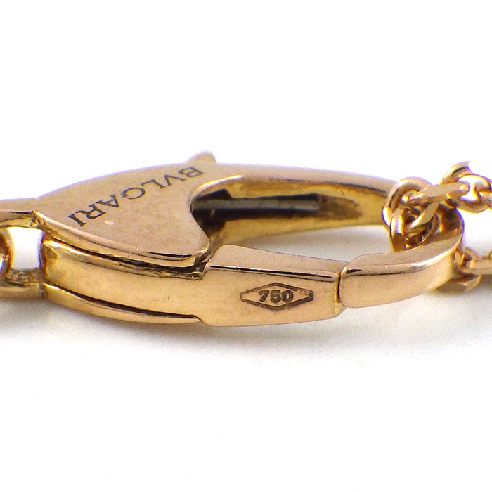 ブルガリ BVLGARI ネックレス ディーヴァ ドリーム ターコイズ トルコ石 1ポイント ダイヤモンド K18PG 【中古】