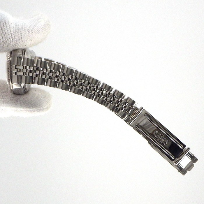 ロレックス Rolex 腕時計 デイトジャスト 79174G P番 2000年製 10ポイント ダイヤインデックス シルバー文字盤 デイト K18WG SS 自動巻き 【中古】