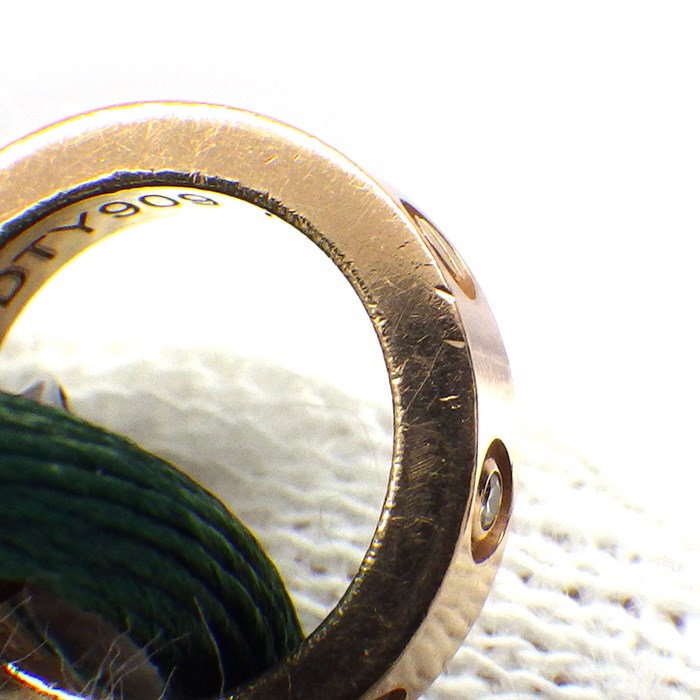 カルティエ Cartier ブレスレット ベビー ラブ サークル リンク 4ポイント ダイヤモンド ダークブラウン セラミック グリーン コード K18PG 【中古】