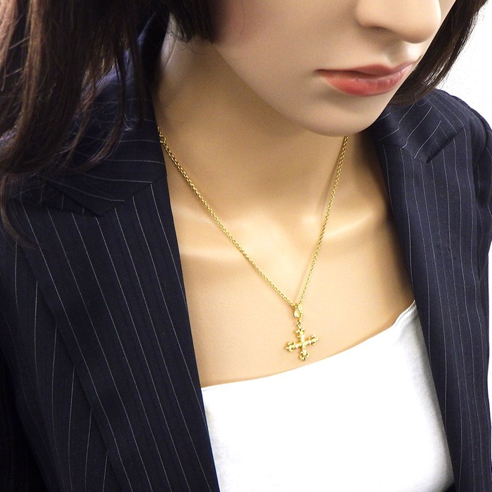 AHKAH BBラインネックレス 18Kイエローゴールド ダイヤ7連 AHKAH