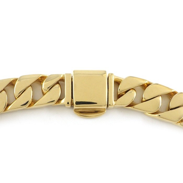 ティファニー Tiffany & Co. ブレスレット グルメットブレス カーブチェーン 喜平タイプ K18YG 【中古】
