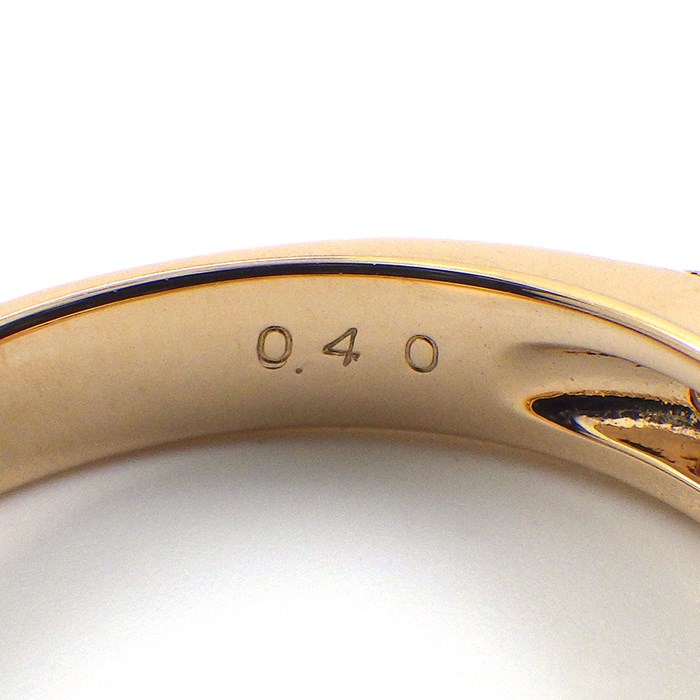 ポンテヴェキオ Ponte Vecchio リング ピッコリーニ ラテ GL0002R010WDPG エテルノ・ファミリー パヴェ ダイヤモンド 0.40ct K18PG 11号 【中古】