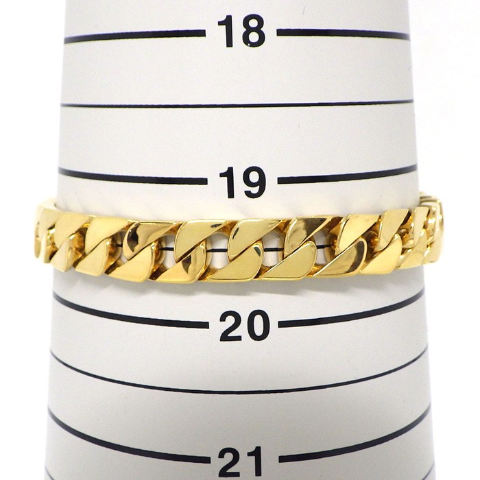 ティファニー Tiffany & Co. ブレスレット グルメットブレス カーブチェーン 喜平タイプ K18YG 【中古】