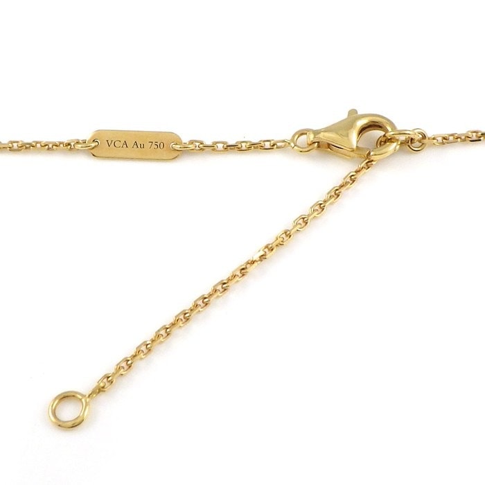 ヴァンクリーフ&アーペル Van Cleef & Arpels ネックレス ヴィンテージアルハンブラ VCARA45900 ホワイト シェル K18YG 【箱・保付き】 【中古】