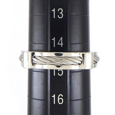 フレッド FRED リング フォース10 ウィンチ スモール 4B0974 K18WG SS 14.5号 / #55 【中古】