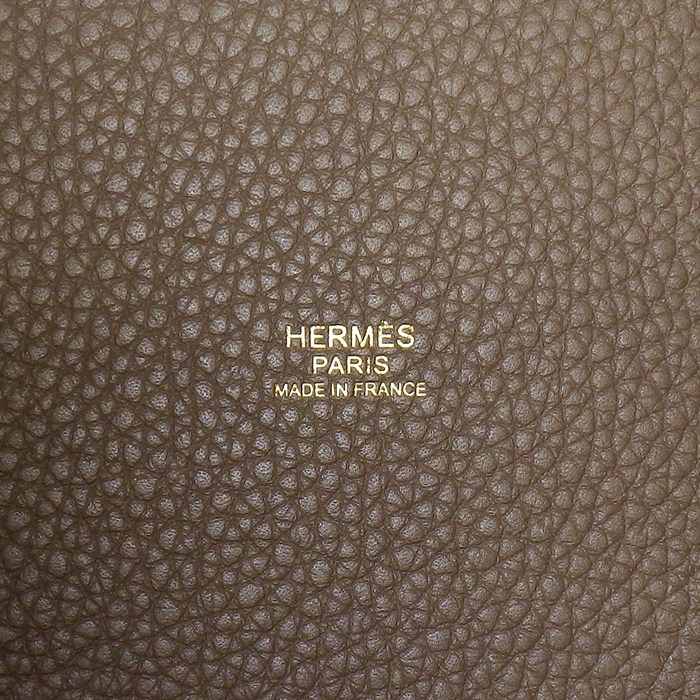 エルメス HERMES ハンドバッグ ピコタンロック MM 2021年 エトゥープ トリヨンクレマンス ゴールド金具 【中古】