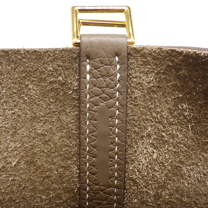 エルメス HERMES ハンドバッグ ピコタンロック MM 2021年 エトゥープ トリヨンクレマンス ゴールド金具 【中古】