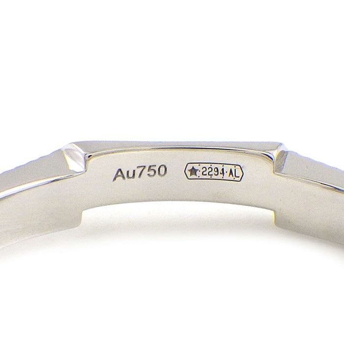 グッチ GUCCI リング リンク トゥ ラブ 3ポイント バケットカット ダイヤモンド K18WG 13.5号 / #14 【中古】