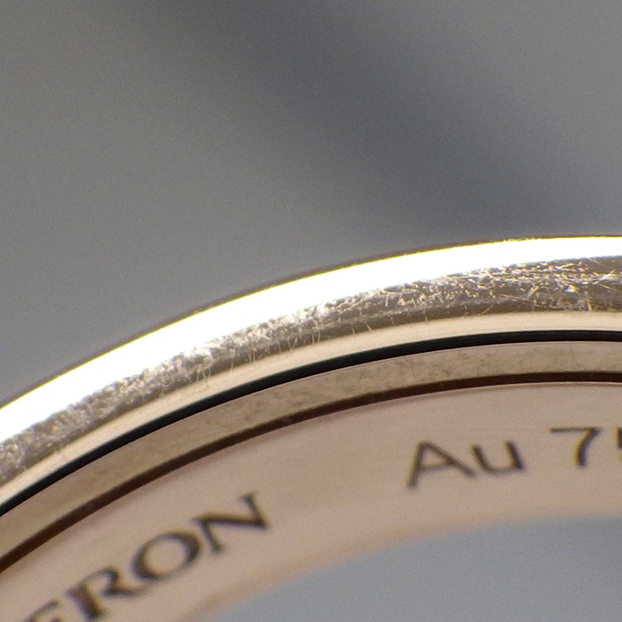 ブシュロン BOUCHERON リング キャトル クラシック ハーフ JAL00175 K18PG ブラウン PVD 13.5号 / #54 【中古】