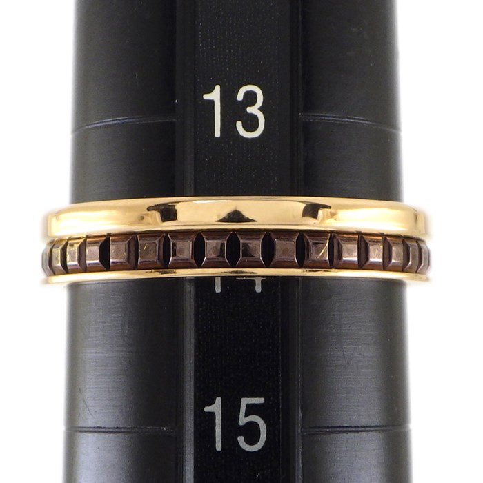 ブシュロン BOUCHERON リング キャトル クラシック ハーフ JAL00175 K18PG ブラウン PVD 13.5号 / #54 【中古】
