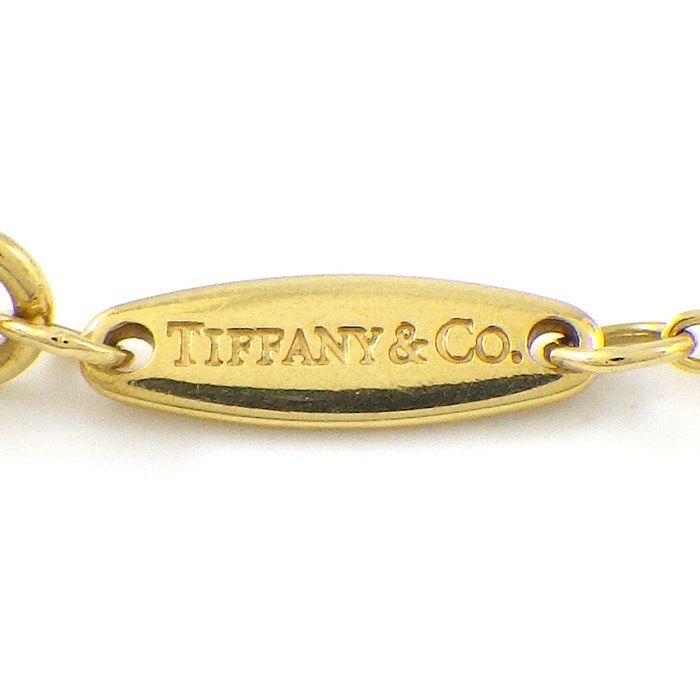 ティファニー Tiffany & Co. ネックレス バイザヤード シングル 1ポイント ダイヤモンド 0.21ct(G/IF/3EX) K18YG 【中古】