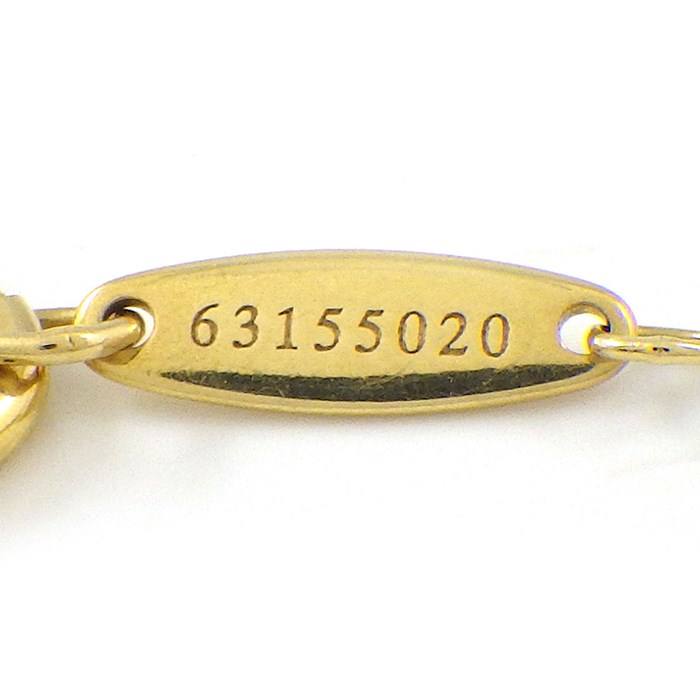 ティファニー Tiffany & Co. ネックレス バイザヤード シングル 1ポイント ダイヤモンド 0.21ct(G/IF/3EX) K18YG 【中古】