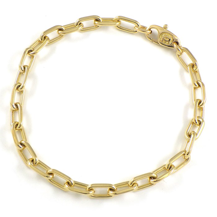 カルティエ Cartier ブレスレット スパルタカス オーバル チェーン K18YG 【中古】