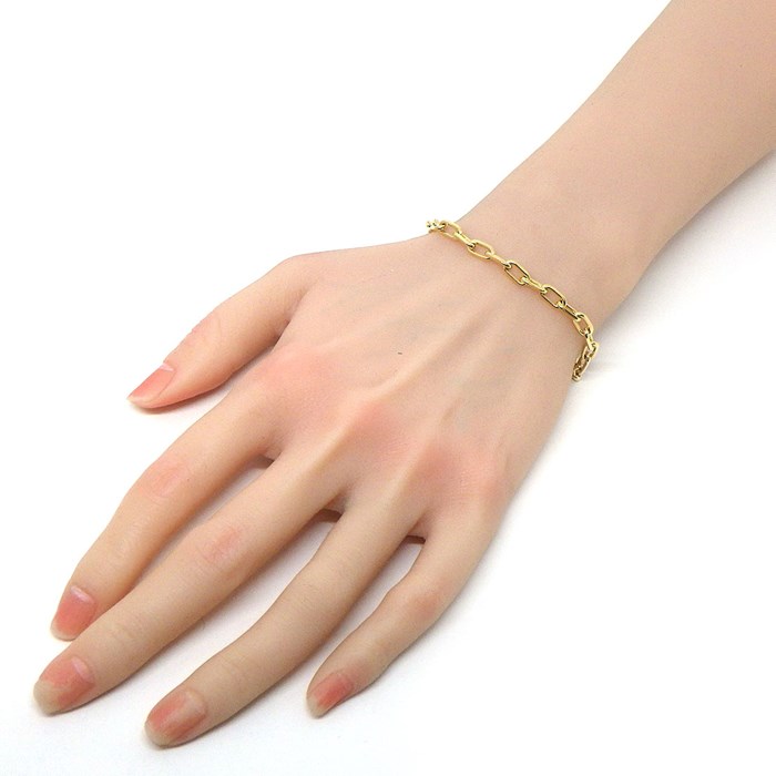 カルティエ Cartier ブレスレット スパルタカス オーバル チェーン K18YG 【中古】