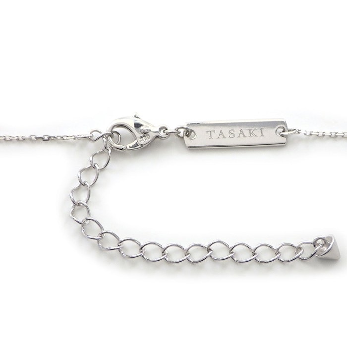 タサキ 田崎真珠 TASAKI ネックレス デインジャー PID-17143 9ポイント ダイヤモンド 計1.08ct K18WG 【中古】